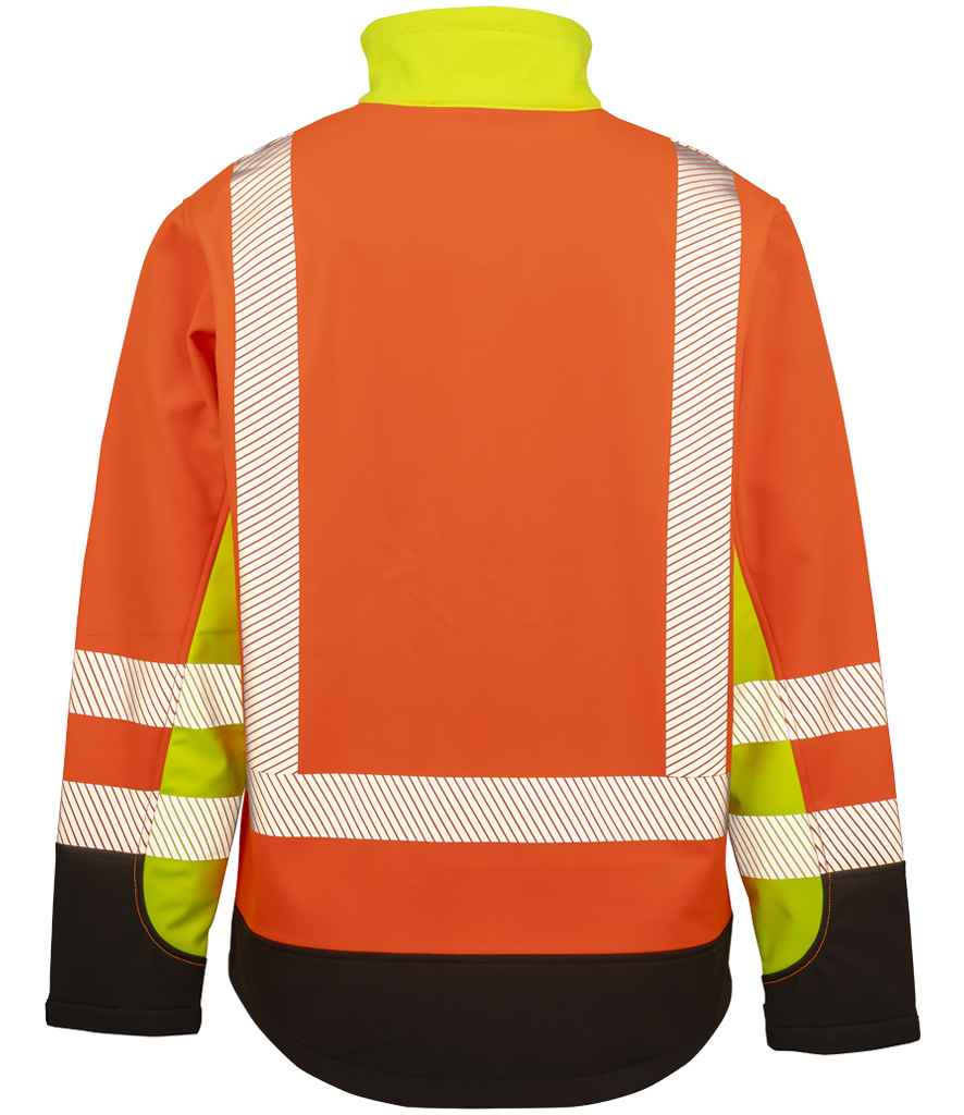 RS506 Result Recycled Three Layer Printable 3-Tone Safety Soft Shell Jacket