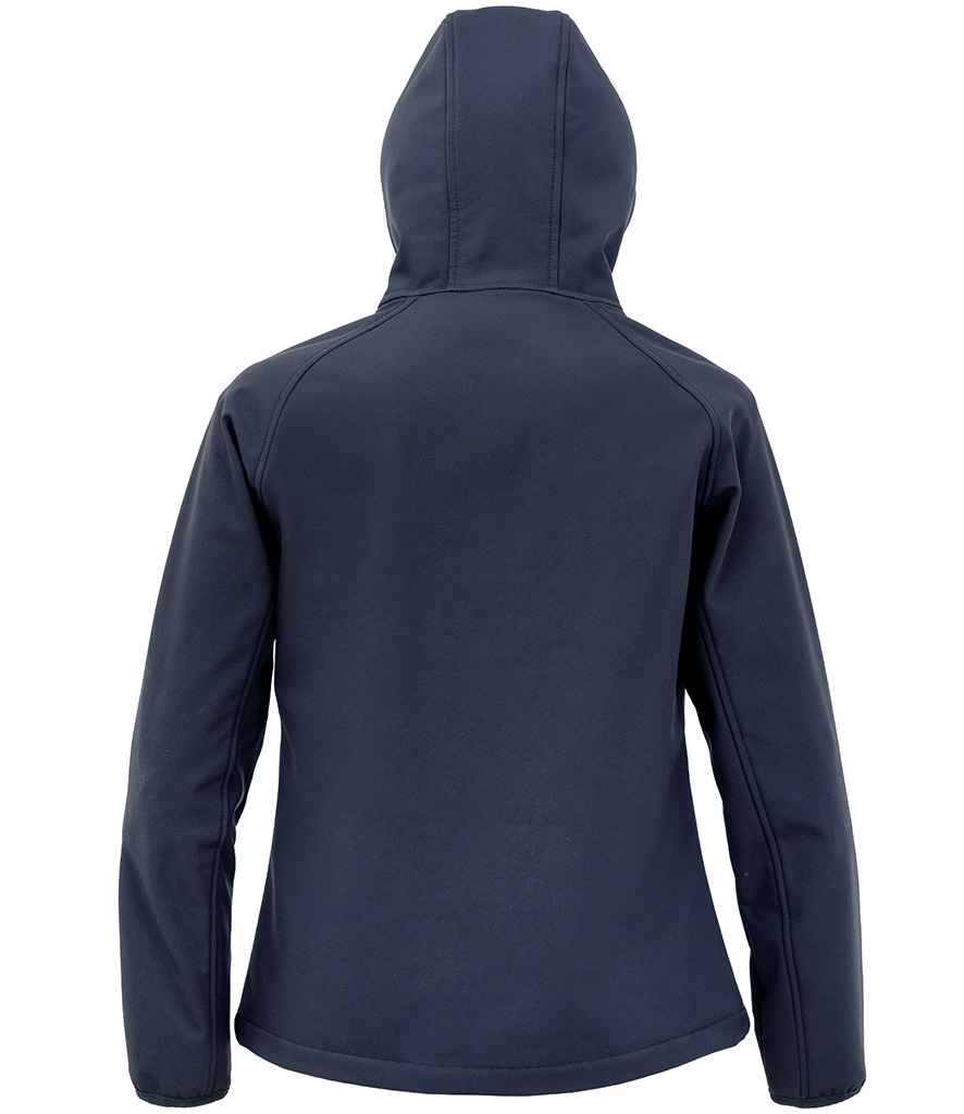 RS911F Result Genuine Recycled Ladies Three Layer Printable Hooded Soft Shell Jacket
