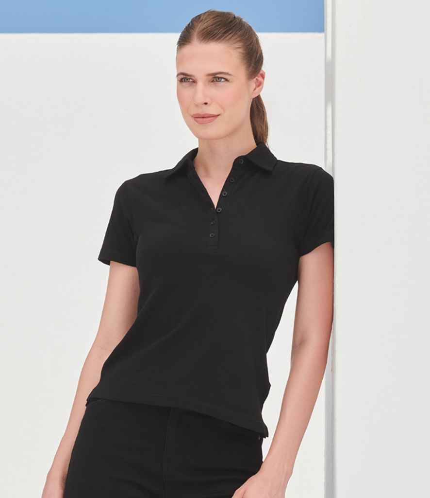SK42 SF Clothing Ladies Stretch Piqué Polo Shirt