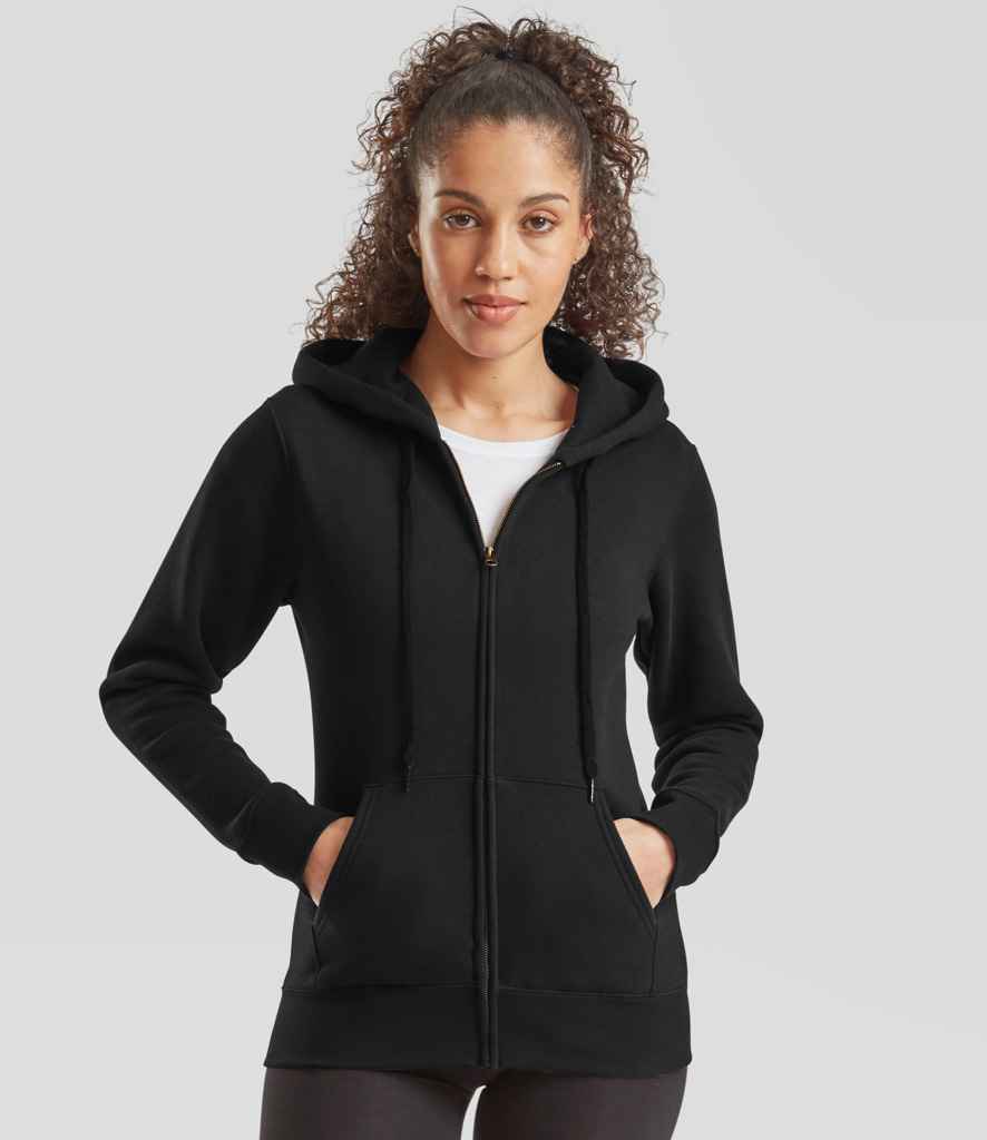 SS82 Fruit of the Loom Premium Lady Fit Zip Hooded Jacket