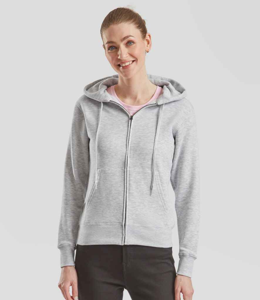 SS82 Fruit of the Loom Premium Lady Fit Zip Hooded Jacket