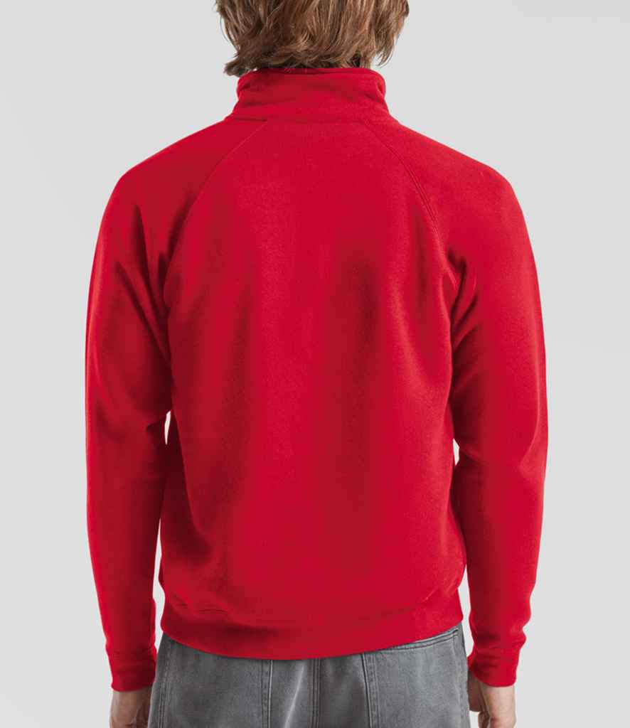 SSE17 Fruit of the Loom Premium Zip Neck Sweatshirt