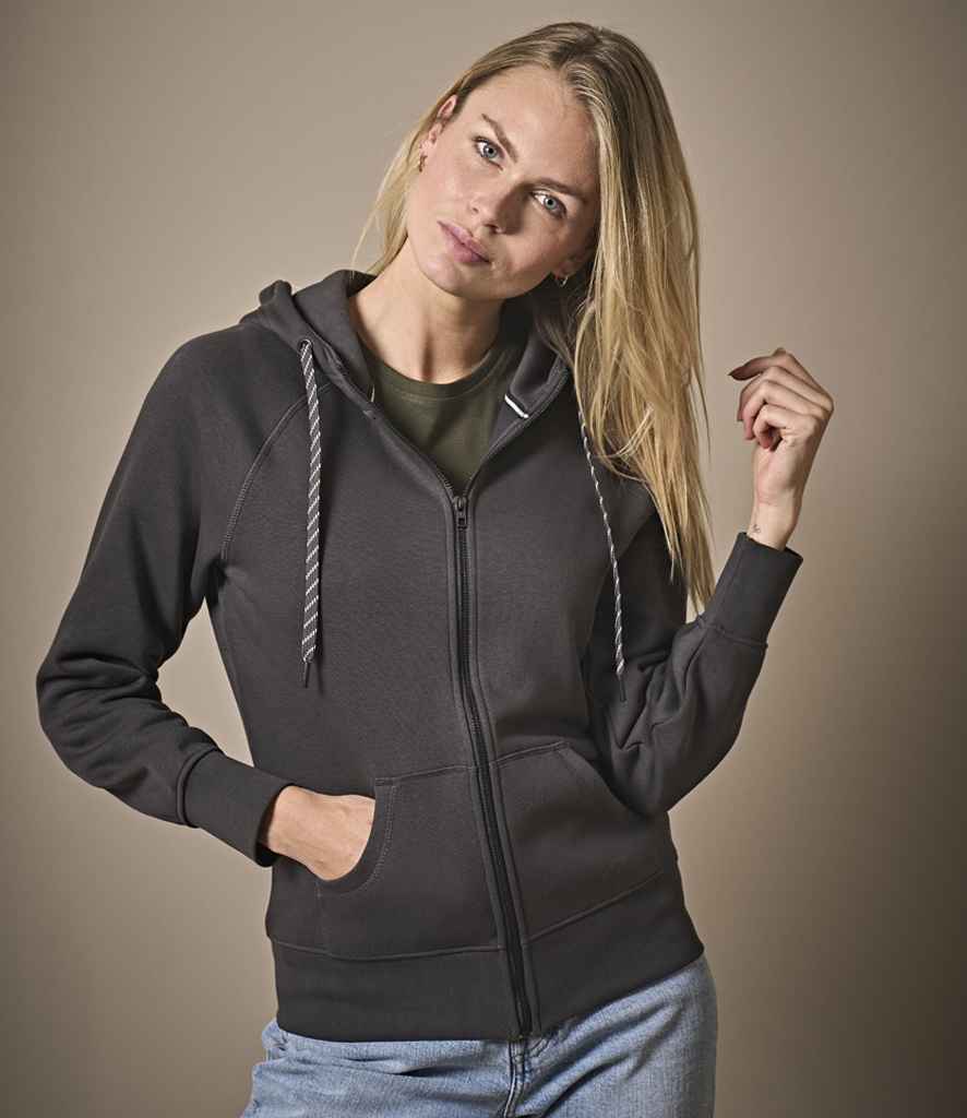 T5436 Tee Jays Ladies Fashion Zip Hooded Sweatshirt