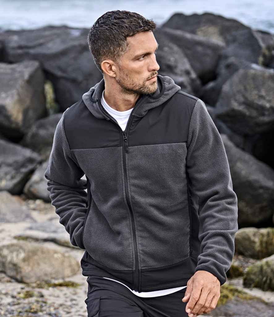 T9124 Tee Jays Mountain Hooded Fleece Jacket