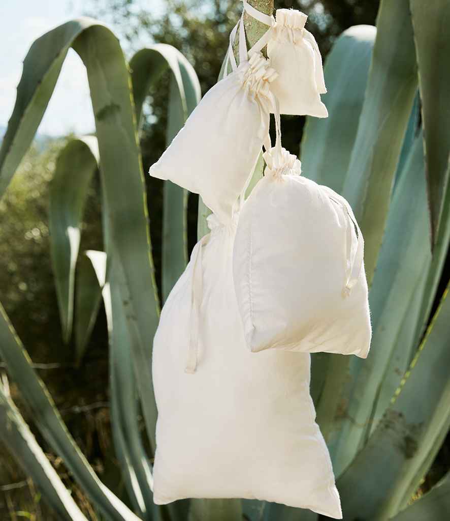 W118 Westford Mill Organic Cotton Drawcord Bag