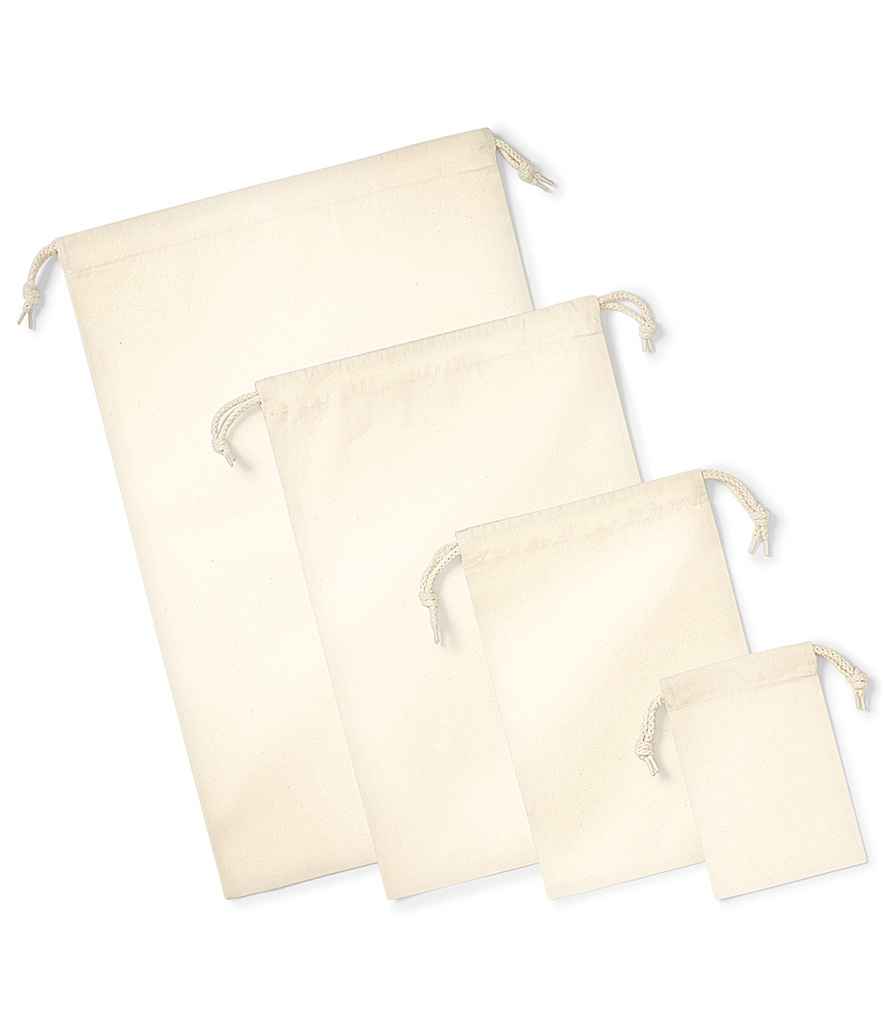 W266 Westford Mill Organic Premium Cotton Stuff Bag