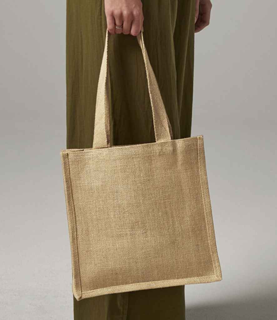 W406 Westford Mill Jute Compact Tote Bag