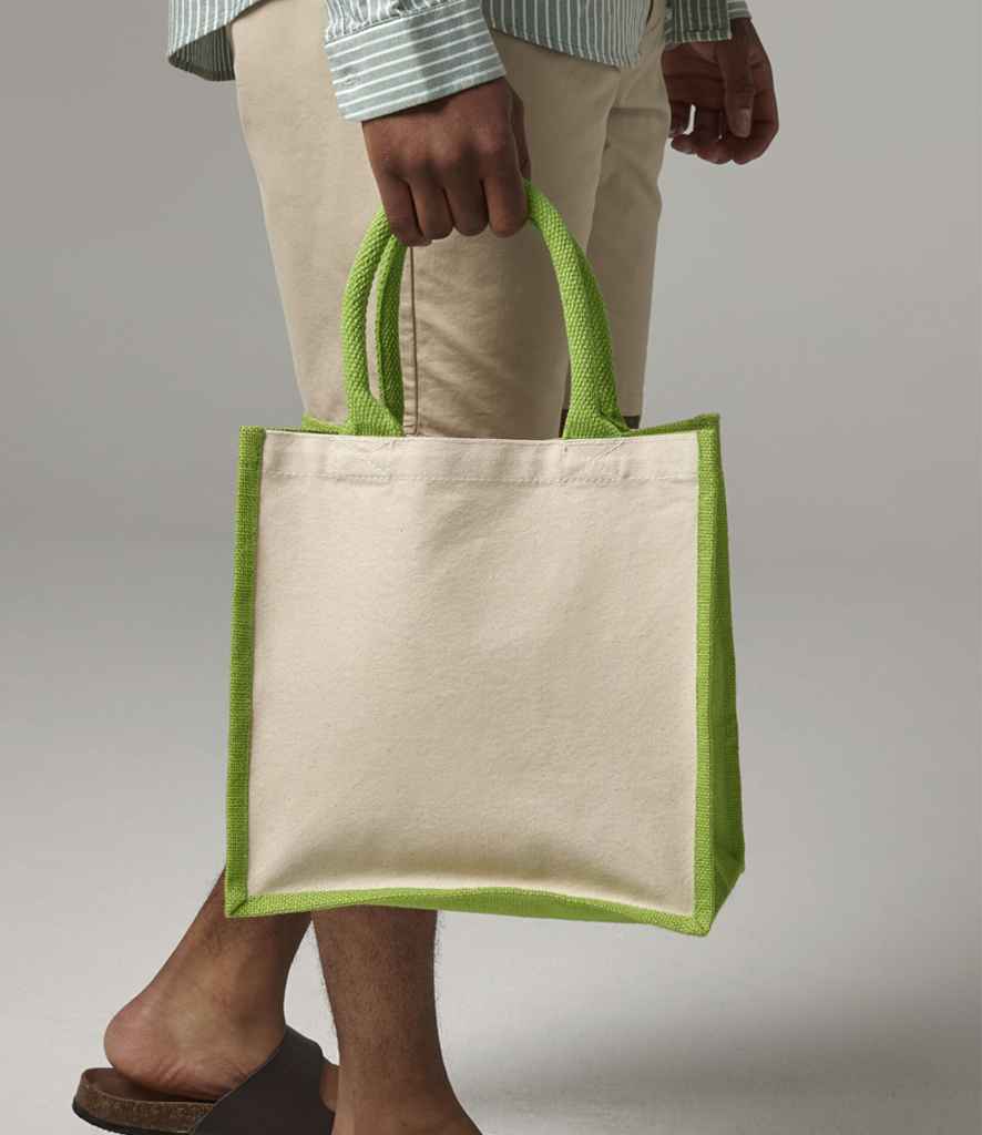 W421 Westford Mill Printers Midi Jute Tote Bag