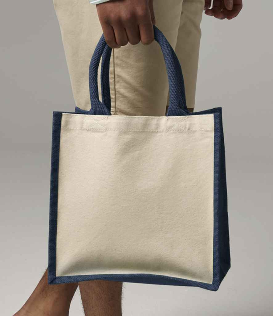 W421 Westford Mill Printers Midi Jute Tote Bag
