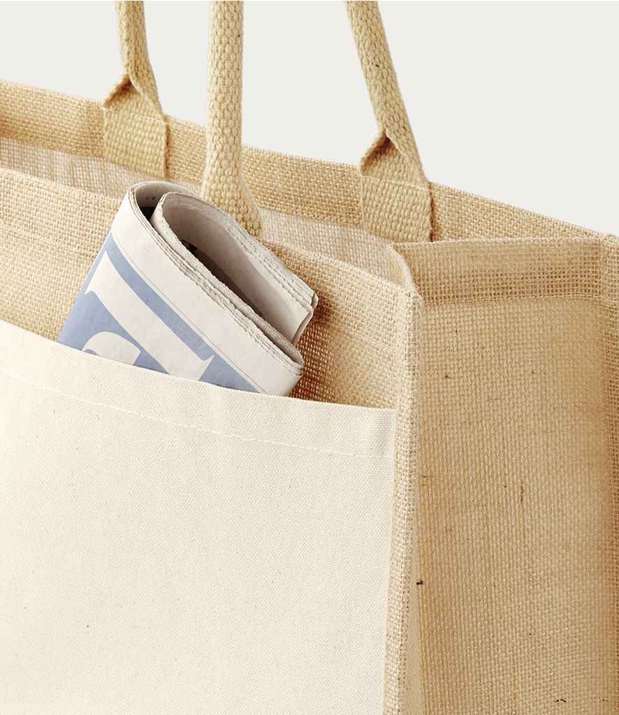 W427 Westford Mill Pocket Jute Shopper