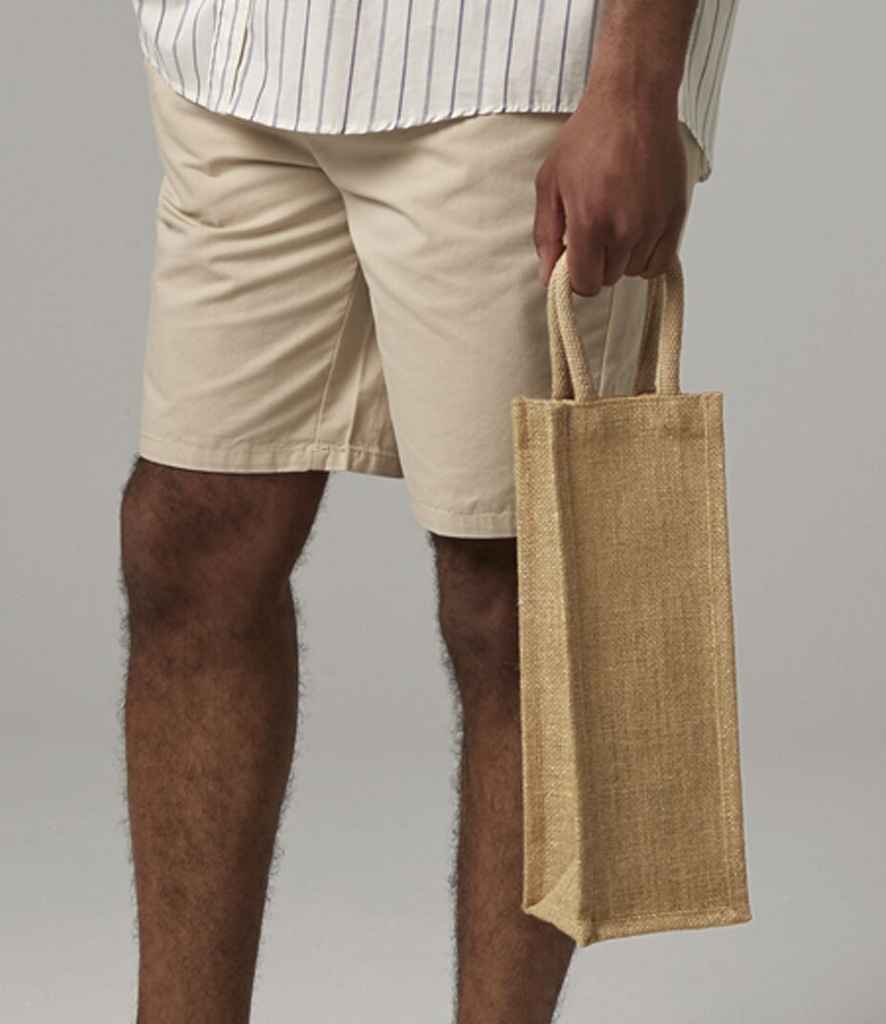 W433 Westford Mill Shimmer Jute Bottle Bag