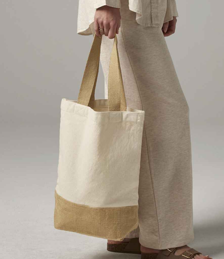 W450 Westford Mill Jute Base Canvas Shopper