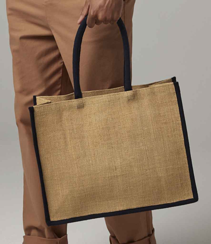 W470 Westford Mill Natural Starched Jute Classic Shopper