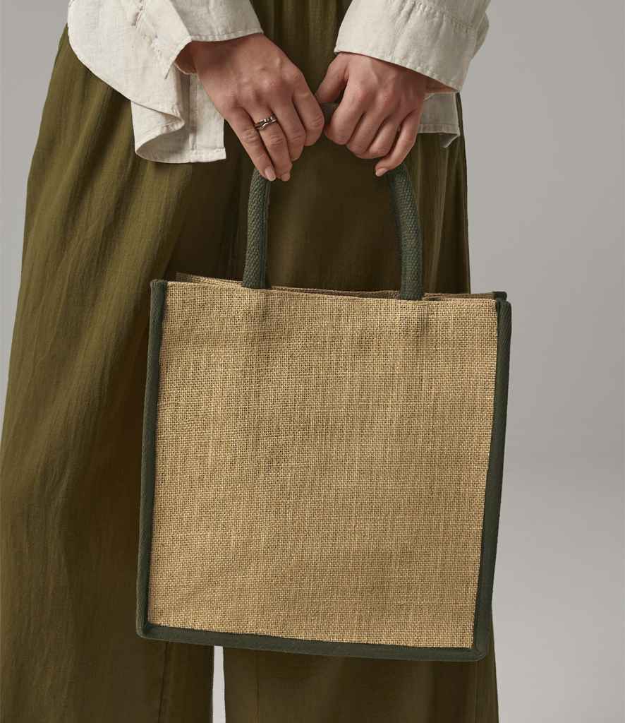 W473 Westford Mill Natural Starched Jute Midi Tote Bag