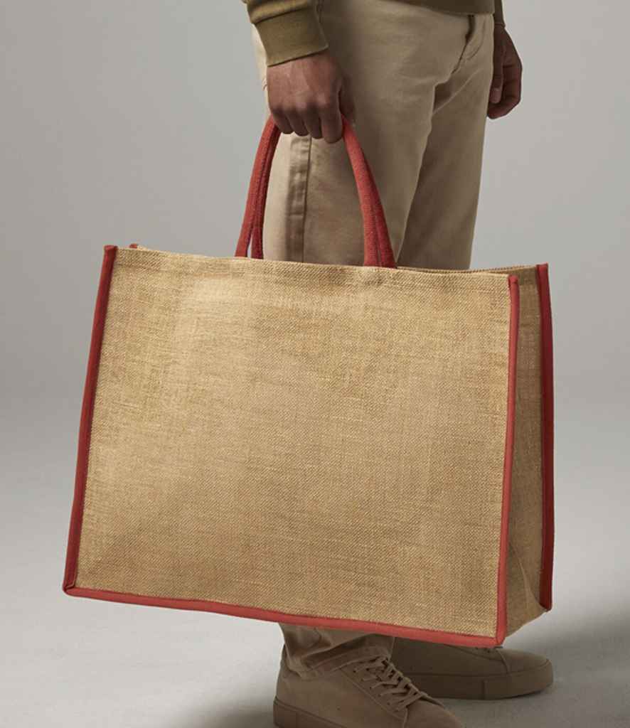 W475 Westford Mill Natural Starched Jute Market Shopper