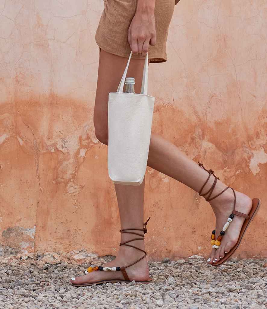 W620 Westford Mill Fairtrade Cotton Bottle Bag