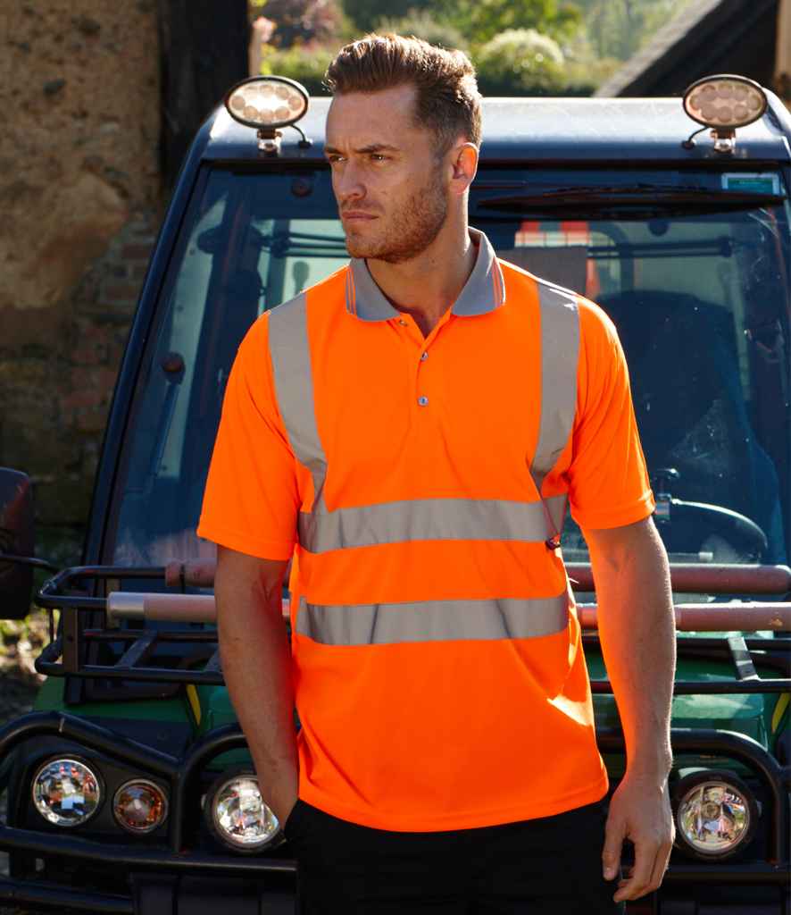 WR002 Warrior Hi-Vis Polo Shirt