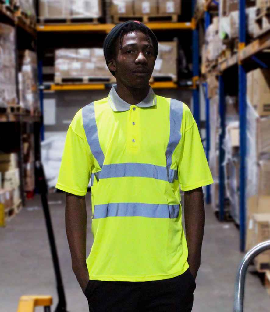 WR002 Warrior Hi-Vis Polo Shirt