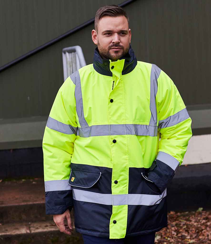 WR008 Warrior Hi-Vis Contrast Traffic Jacket