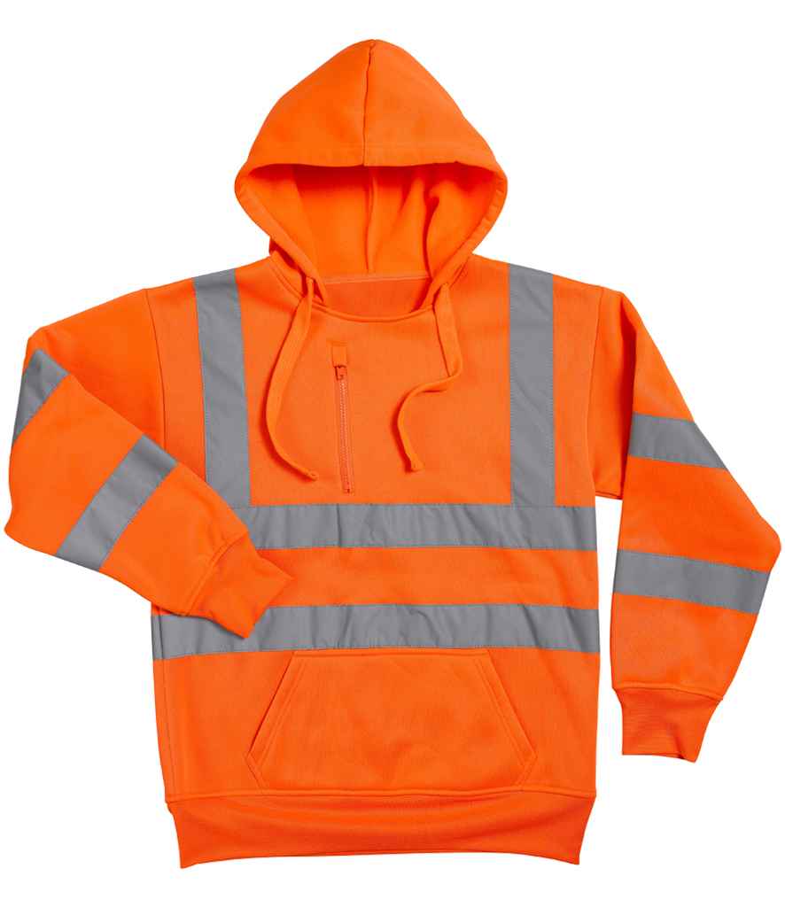 WR012 Warrior Hi-Vis Pull On Hoodie