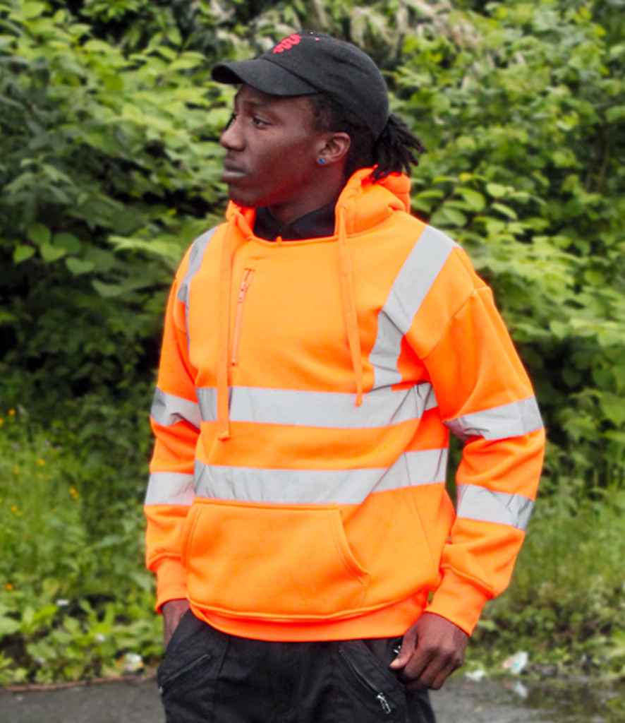 WR012 Warrior Hi-Vis Pull On Hoodie