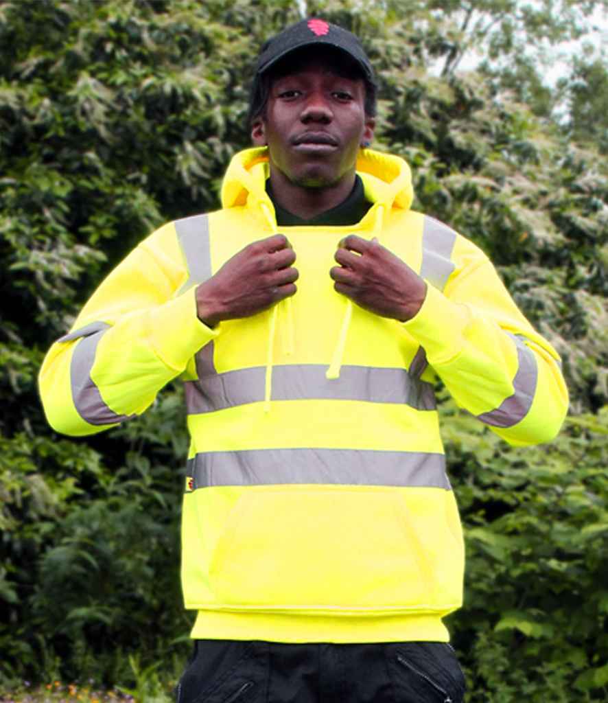 WR012 Warrior Hi-Vis Pull On Hoodie