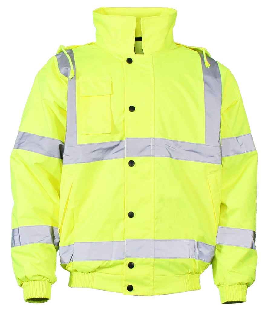 WR023 Warrior Hi-Vis Bomber Jacket