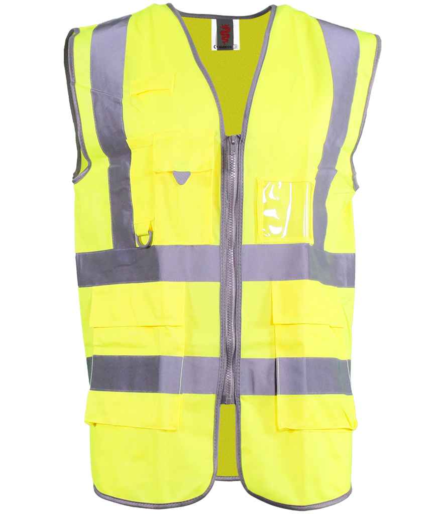 WR035 Warrior Hi-Vis Executive Waistcoat