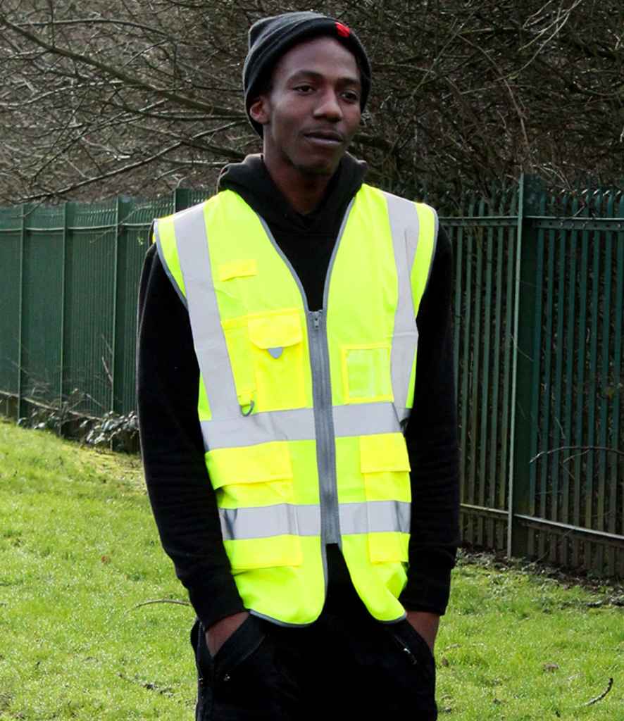 WR035 Warrior Hi-Vis Executive Waistcoat