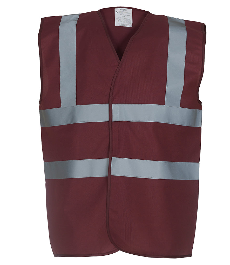 YK102 Yoko Hi-Vis Two Band and Braces Waistcoat