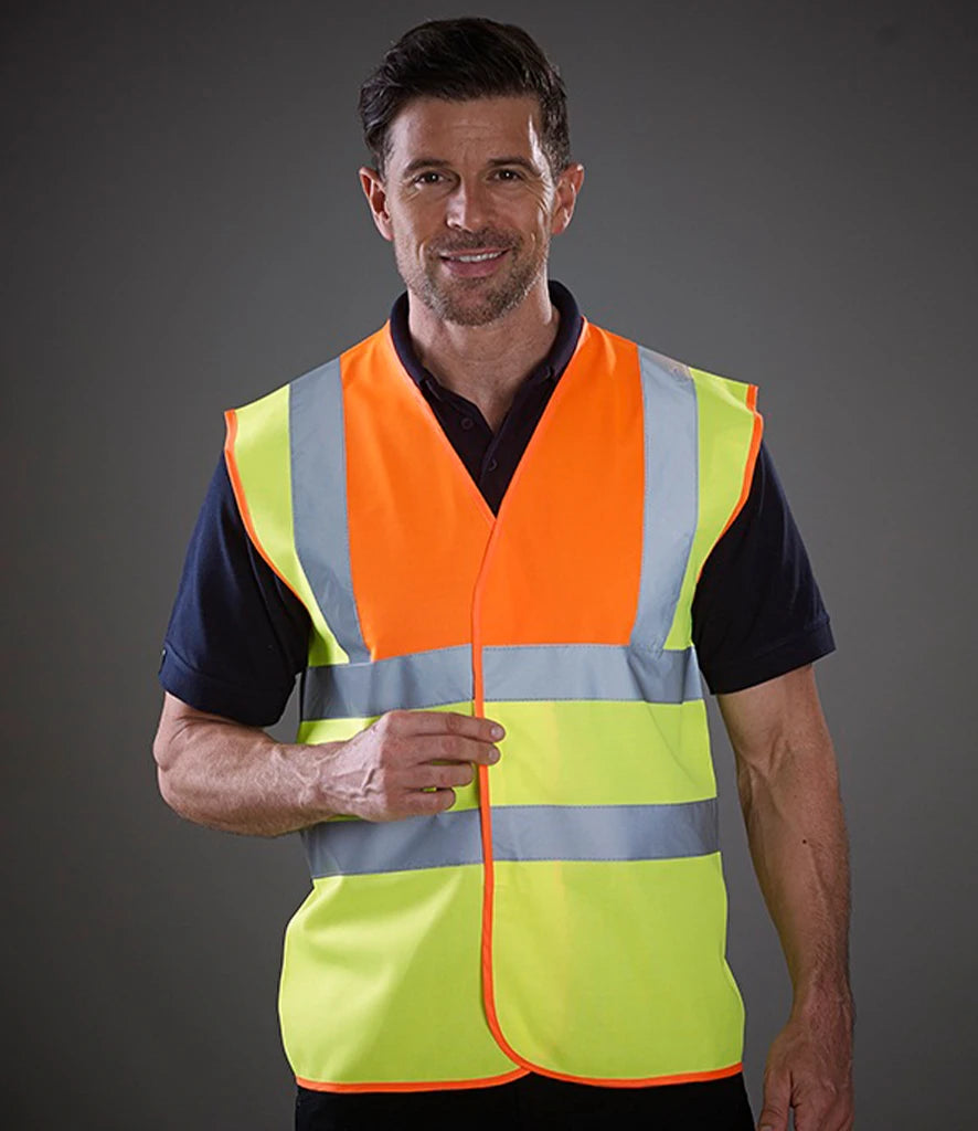 YK102 Yoko Hi-Vis Two Band and Braces Waistcoat
