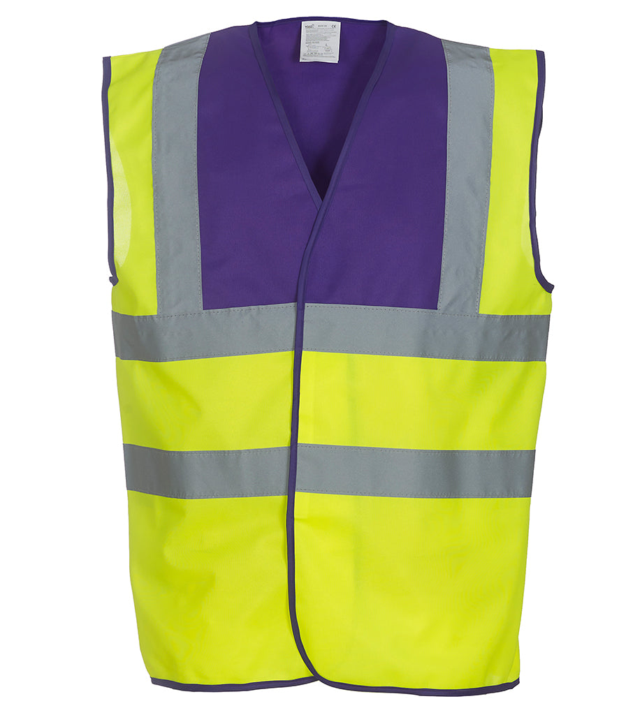 YK102 Yoko Hi-Vis Two Band and Braces Waistcoat