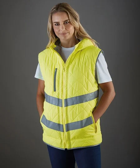YK216 Yoko Hi-Vis Kensington Hooded Gilet
