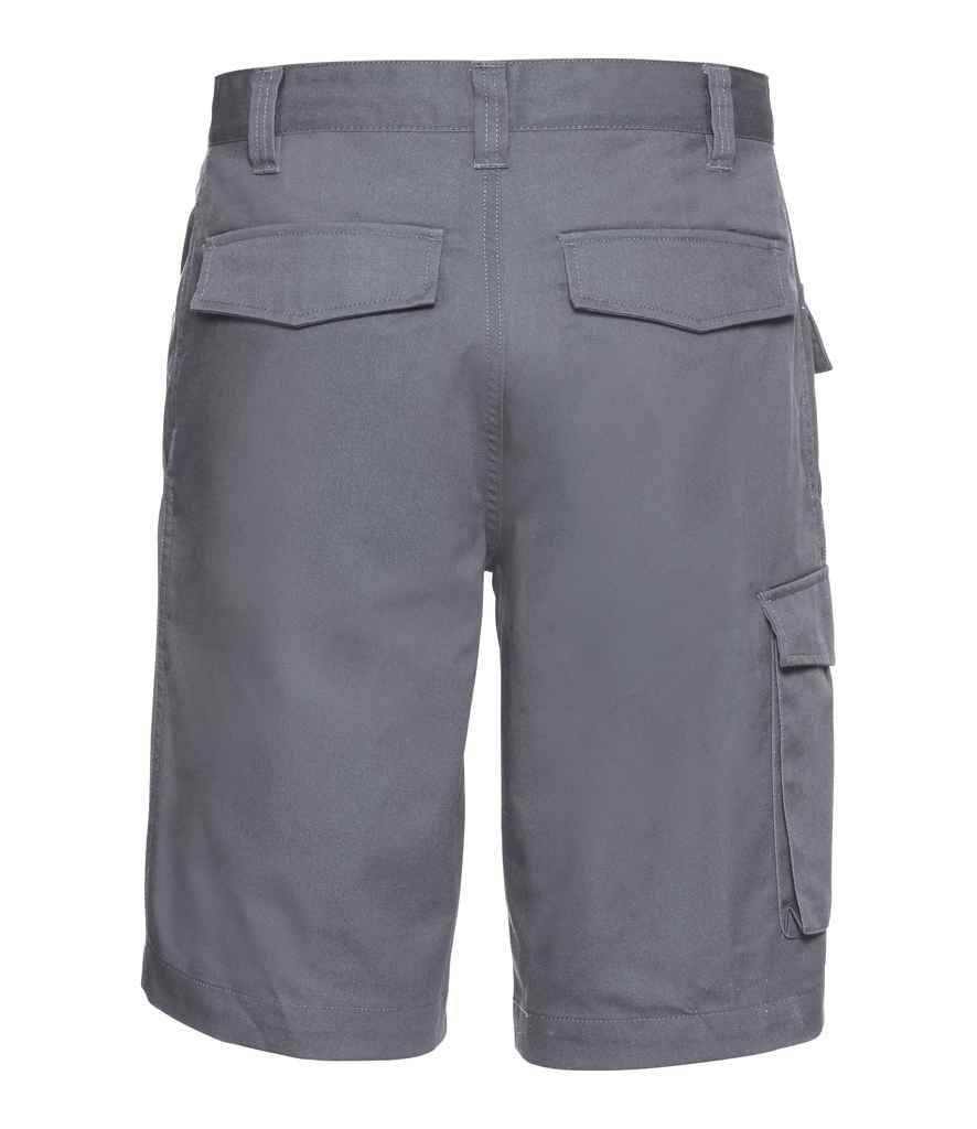 002M Russell Workwear Poly/Cotton Shorts