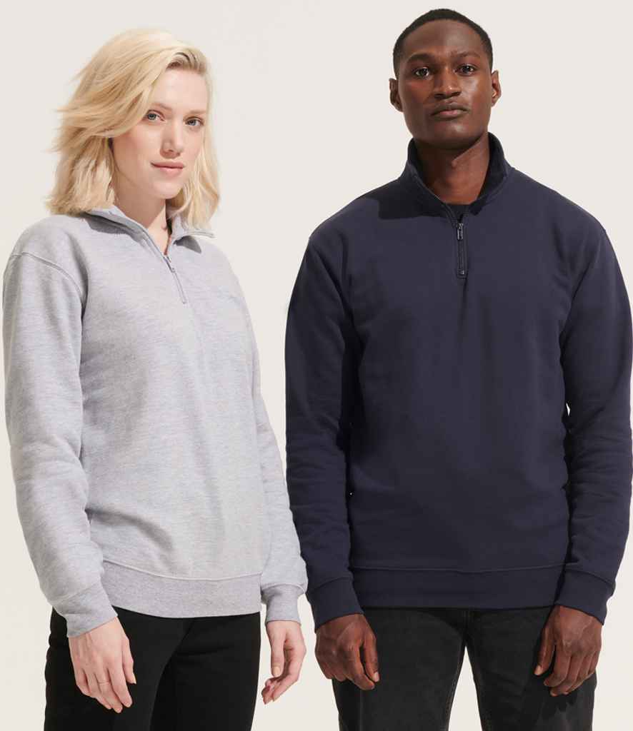 04234 SOL'S Unisex Conrad 1/4 Zip Sweatshirt