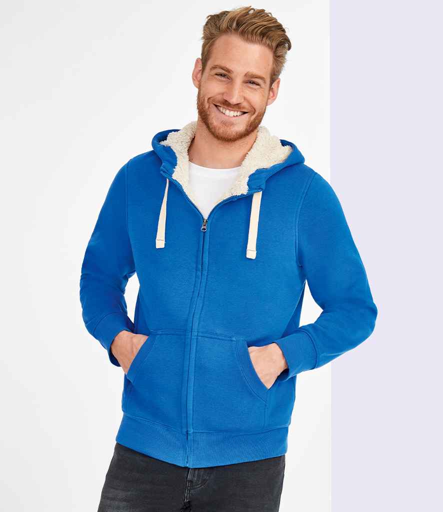 10584 SOL'S Unisex Sherpa Hooded Jacket