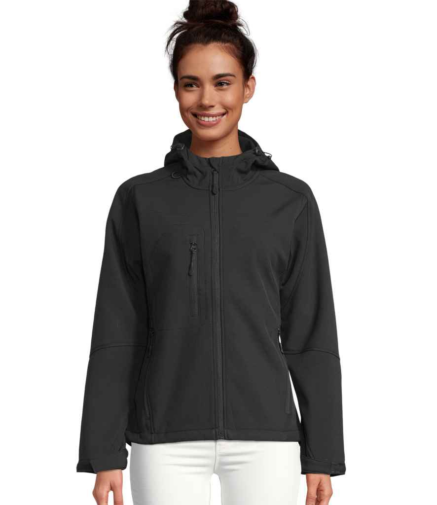 46802 SOL'S Ladies Replay Hooded Soft Shell Jacket