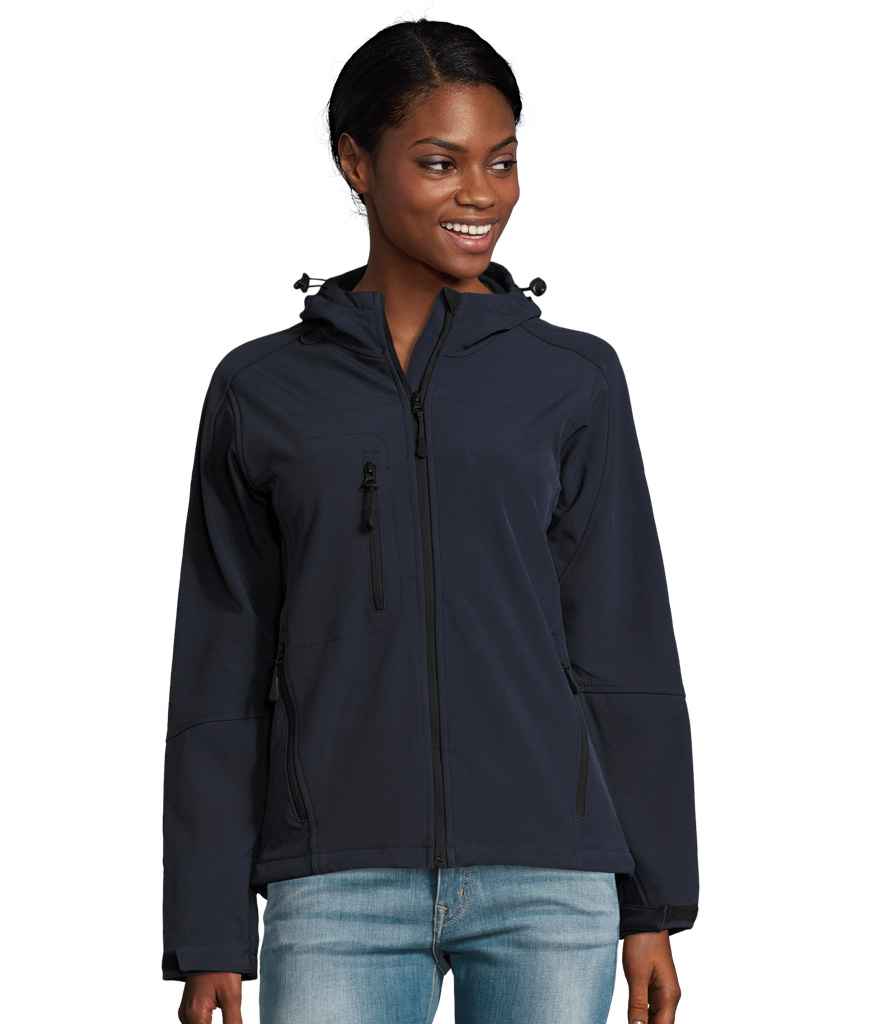 46802 SOL'S Ladies Replay Hooded Soft Shell Jacket