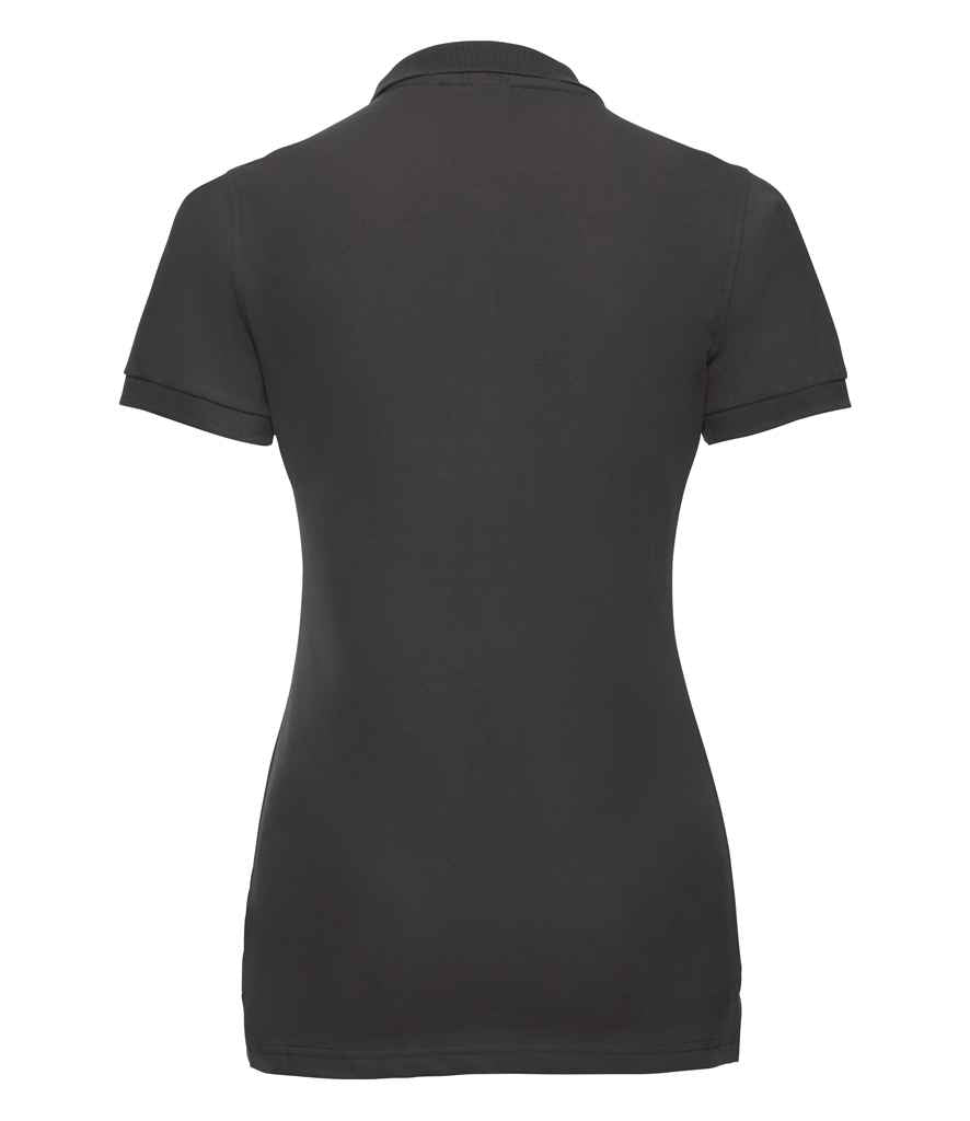 566F Russell Ladies Stretch Piqué Polo Shirt