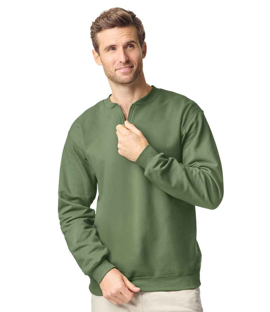 GD612 Gildan SoftStyle® Midweight Fleece 1/4 Zip Sweatshirt
