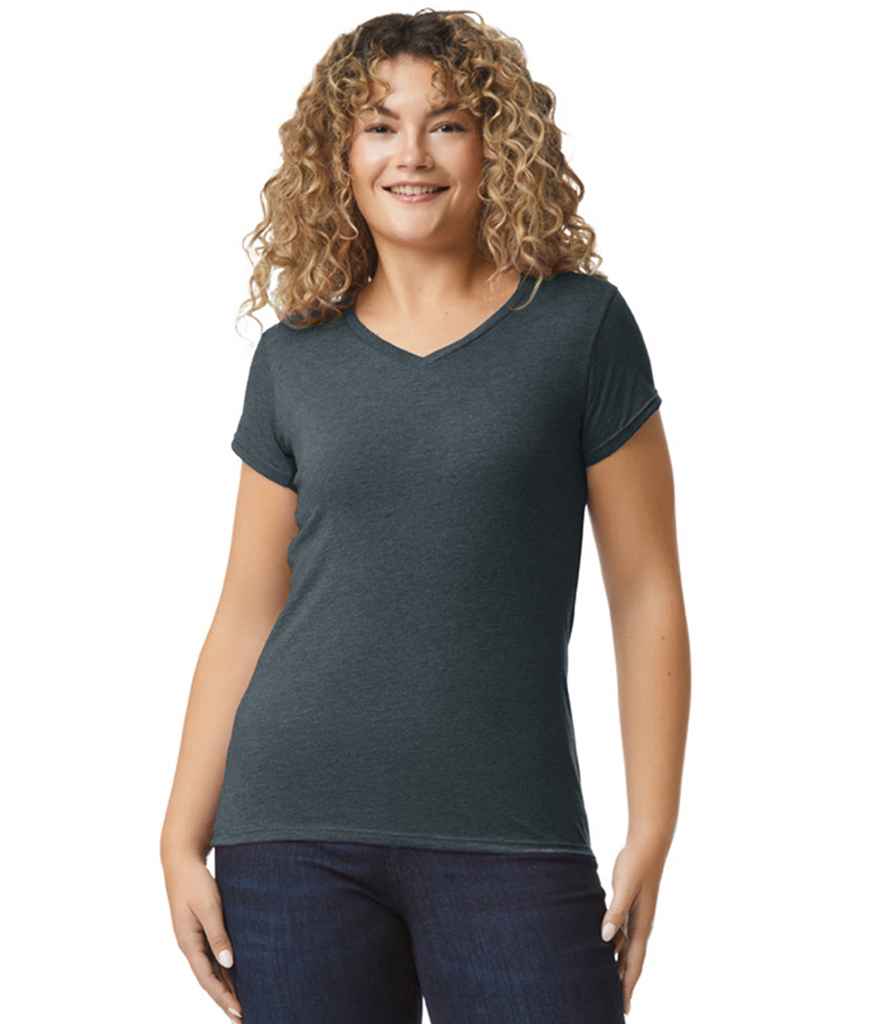 GD78 Gildan Ladies SoftStyle® V Neck T-Shirt
