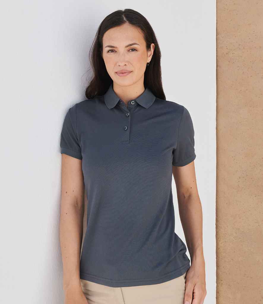 H466 Henbury Ladies Recycled Polyester Polo Shirt