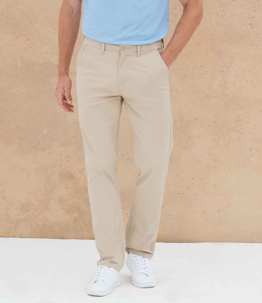 H640 Henbury 65/35 Flat Fronted Chino Trousers