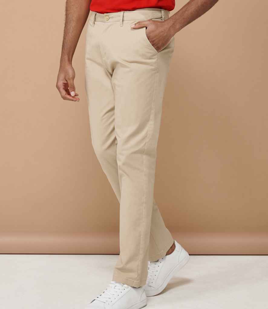 H650 Henbury Stretch Flex Waistband Chino Trousers