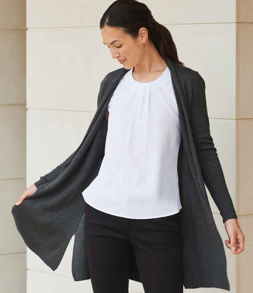 H719 Henbury Ladies Longline Open Cardigan