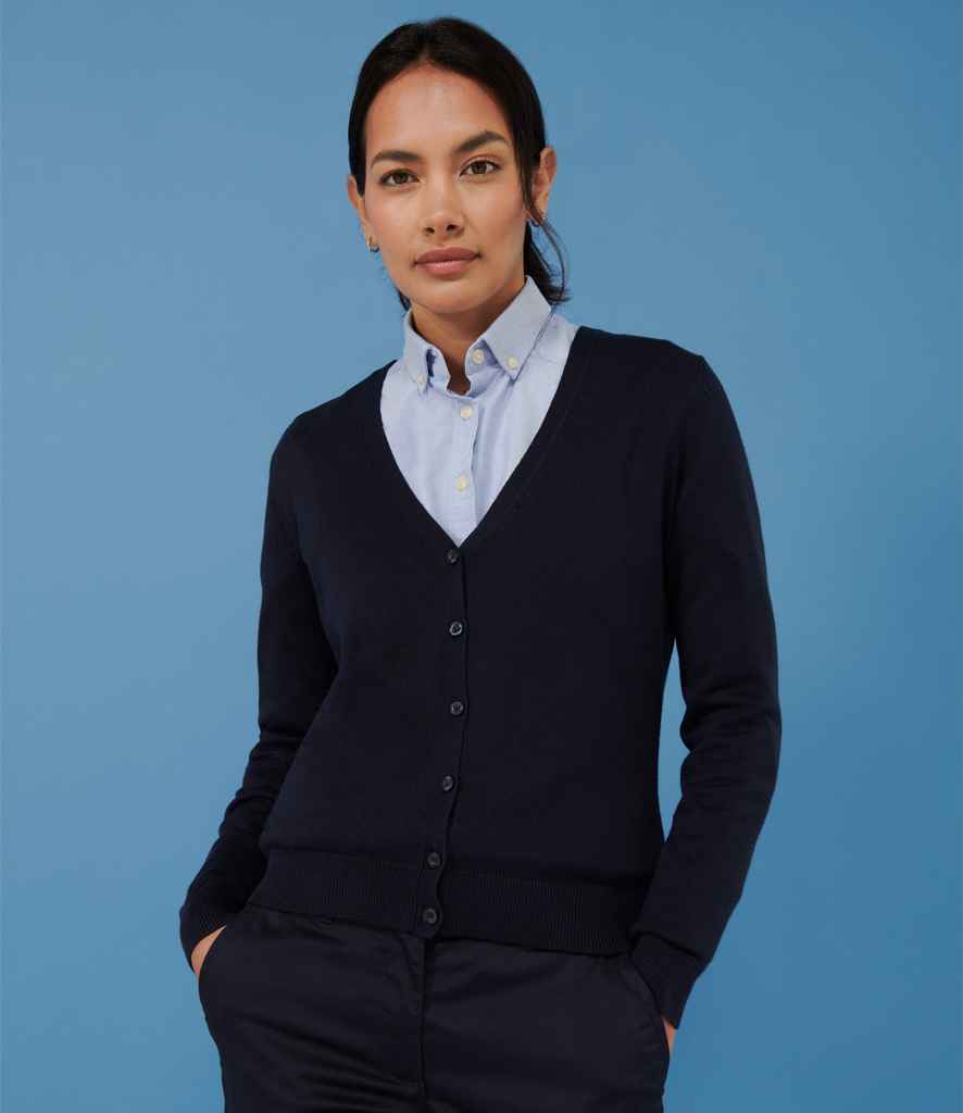 H726 Henbury Ladies Lightweight V Neck Cardigan