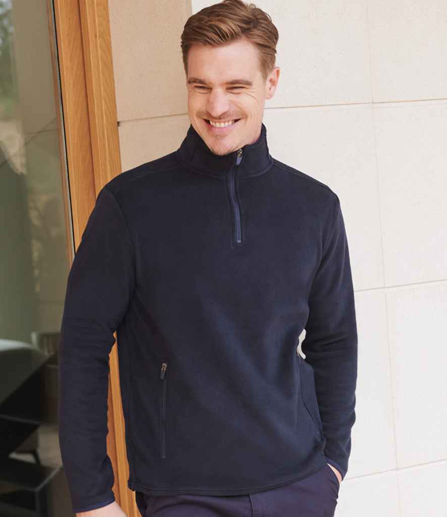 H858 Henbury Zip Neck Micro Fleece