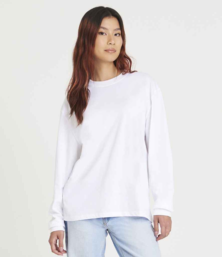 JT019 AWDis Unisex Oversize 100 Long Sleeve T-Shirt