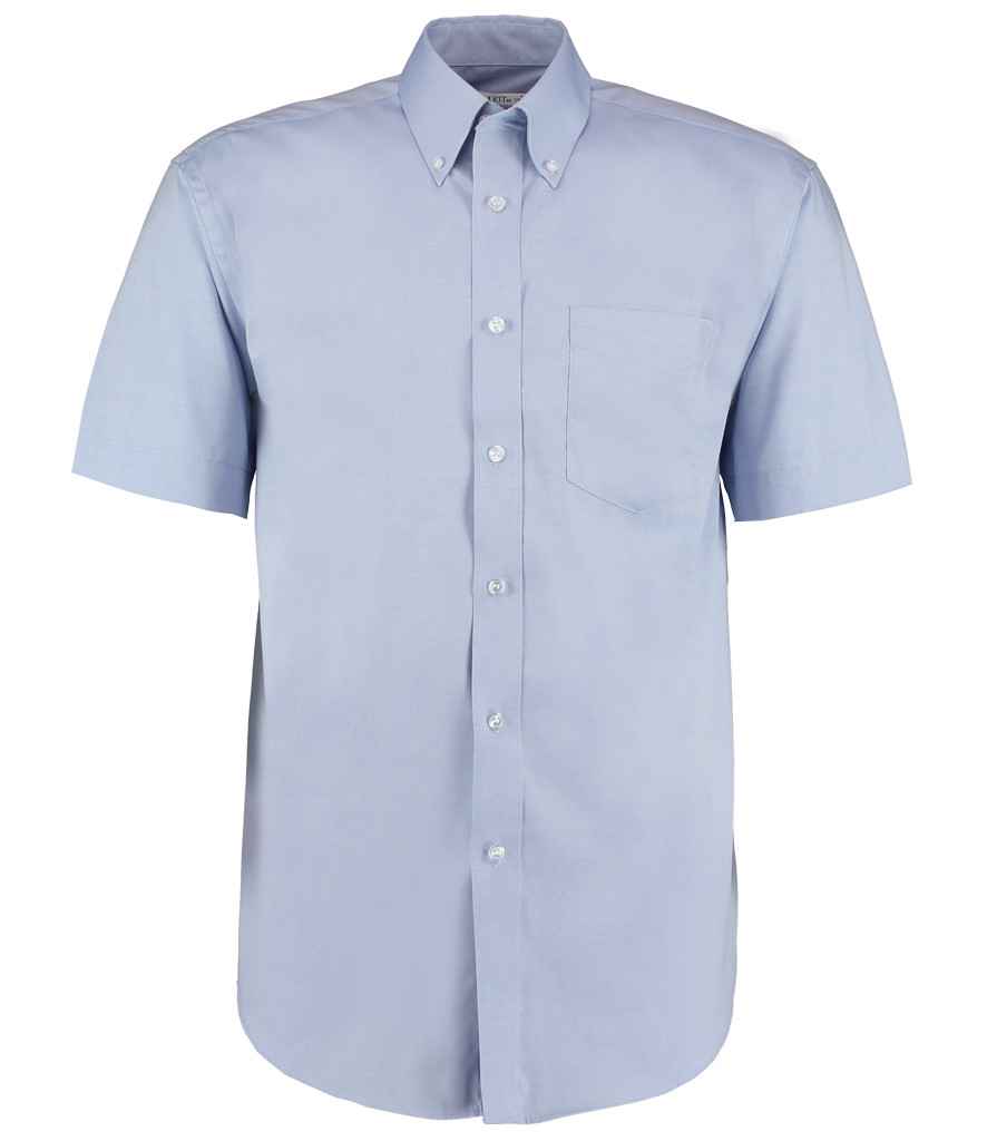 K109 Kustom Kit Premium Short Sleeve Classic Fit Oxford Shirt