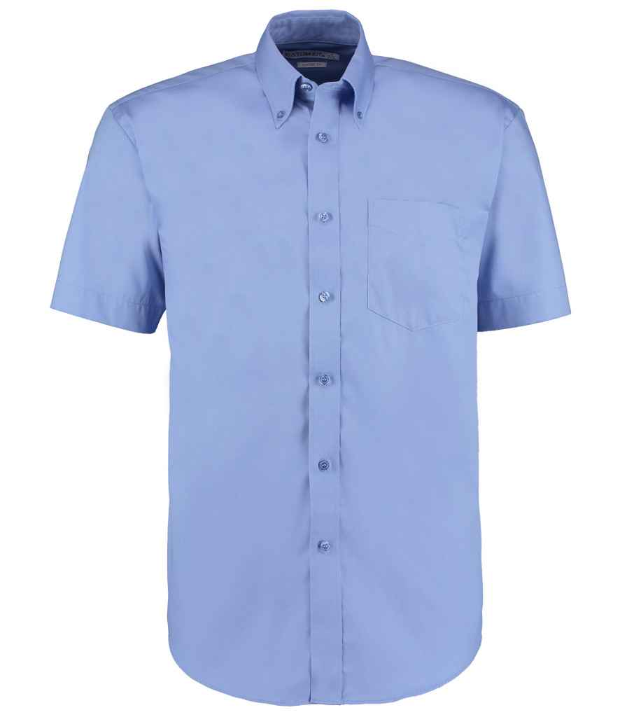 K109 Kustom Kit Premium Short Sleeve Classic Fit Oxford Shirt